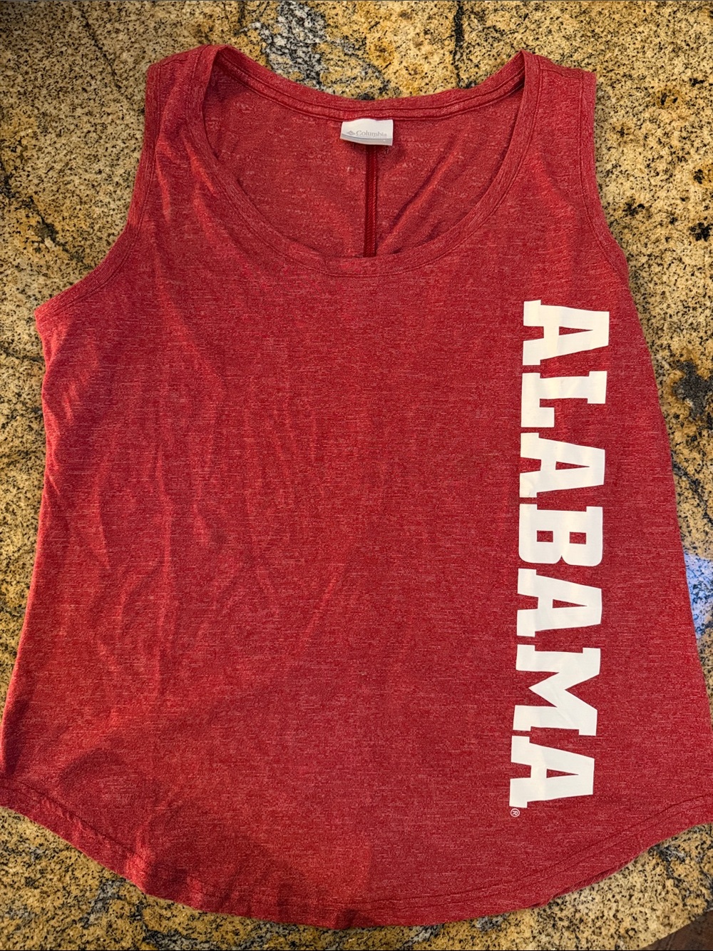 Columbia Women's Red Alabama Vertical Logo Tank